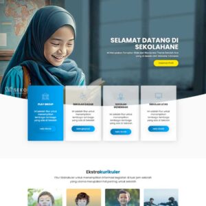 Theme Wordpress SekolahAne - Desain UI untuk website sekolah